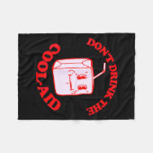 Retro Don't Drink The Cool-aid  Fleece Deken (Voorkant (Horizontaal))