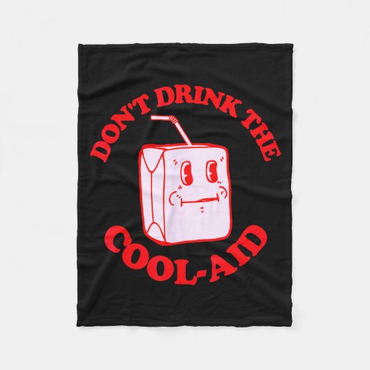 Retro Don't Drink The Cool-aid  Fleece Deken (Voorkant)