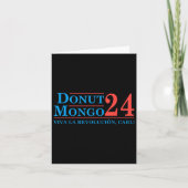 Retro Donut Mongo 2024 Funny Meme Kaart (Voorkant)