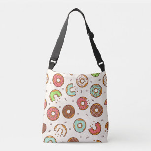 Retro Donut Pattern Cute Colorful Style Crossbody Tas