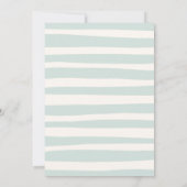 Retro Doodle Wavy Lijst bruiloft Save The Date (Achterkant)