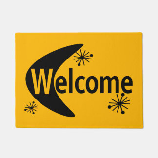 Retro Doormat DIY CUSTOM COLOR Mid-Century Modern Deurmat