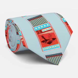 Retro doos van lucifers pop art stropdas