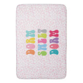 Retro "Dorm Sweet Dorm" Cheetah Print Badmat (Voorkant Verticaal)