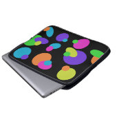 Retro Dot Laptop Hoesje Sleeve (Voorkant onderkant)