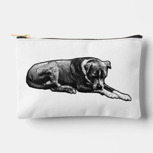 Retro Dot Zip Pouch Etui (Voorkant)