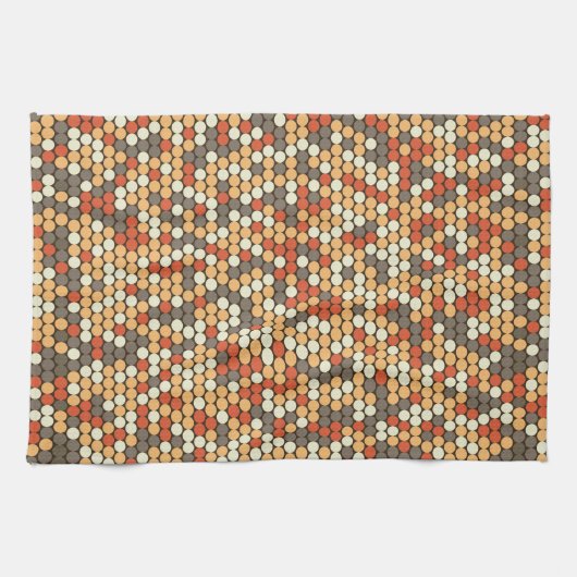 Retro dots theedoek (Horizontaal)