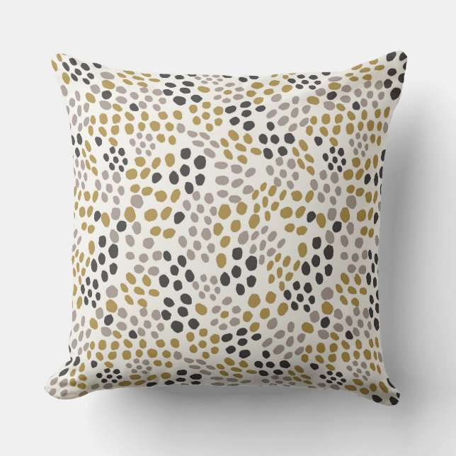 Retro Dotted Pattern voor Mid Century Design Kussen (Voorkant)