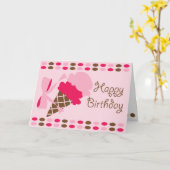 Retro Double Dip - Carte de voeux (Fleur jaune)