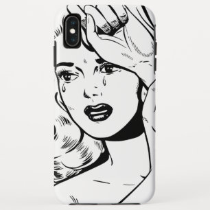 Retro Draaiende telefooncel voor vrouw iPhone XS Max Hoesje