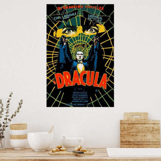 Retro Dracula Poster (Keuken)