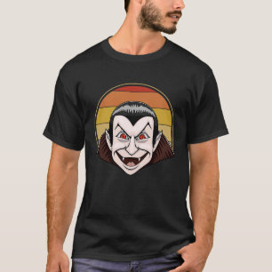 Retro  Dracula Vampire Halloween Costuum T-shirt