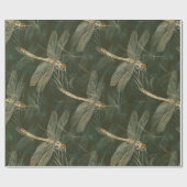 Retro Dragonflies Cadeaupapier (Vlak)
