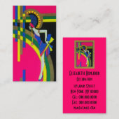 Retro Dream ~ Art Déco Carte de visite Moderne (Devant / Derrière)