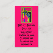 Retro Dream ~ Art Déco Carte de visite Moderne (Dos)