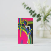 Retro Dream ~ Art Déco Carte de visite Moderne (Debout devant)