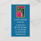 Retro Dream ~ Art Déco Carte de visite Moderne (Dos)
