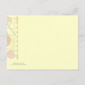 Retro Dream Bird Uitnodiging Briefkaart (Achterkant)