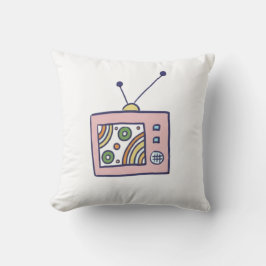 Retro Dreamland Cute Vintage TV Art Kussen
