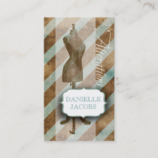 Retro Dress Form Verandering Card Visitekaartje