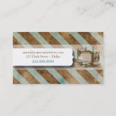 Retro Dress Form Verandering Card Visitekaartje (Achterkant)