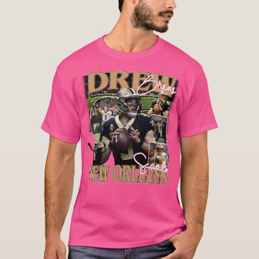 Retro Drew Brees T-shirt (Voorkant)