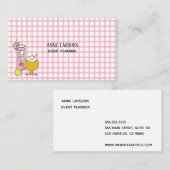 Retro Drink Simple Carte de visite (Devant / Derrière)