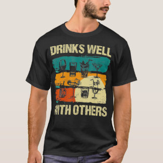 Retro Drinken goed met andere Tequila Beer T-shirt