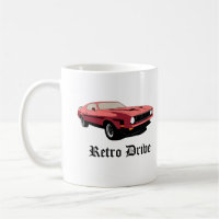 Retro Drive – 80s Klassieke Auto Vintage Stijl Mok