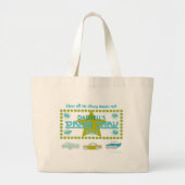 Retro Drive-Thru Diner (grn) Grote Tote Bag (Voorkant)