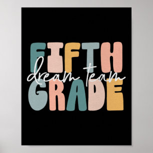 Retro dromen team groovy lerares Byck T Poster