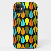 Retro Droplets Hoesje-Mate iPhone Case (Achterkant)