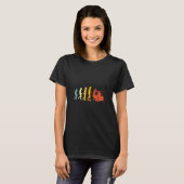 Retro Drummer Evolution Drum 1 T-shirt (Voorkant volledig)