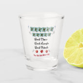 Retro Drunko Bunco Shot Glas (Voorkant)