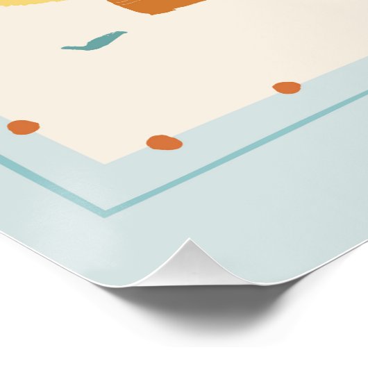 Retro Duck Nursery Poster – “Where You Go I Go” (Coin)