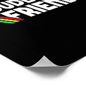 Retro Dude I Said Friendly Funny  Poster (Hoek)