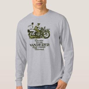 Retro  Duits 1929 Wanderer Motorcycle en T-shirt