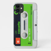 Retro Duitse audiotape Cassette gepersonaliseerde Case-Mate iPhone Case (Achterkant)