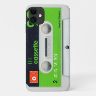Retro Duitse audiotape Cassette gepersonaliseerde  iPhone 11 Hoesje