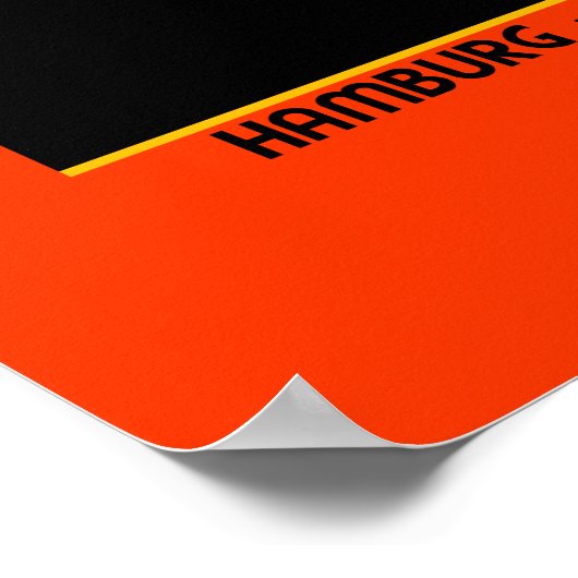 Retro  Duitsland Amerikaanse scheepvaartlijn en Poster (Hoek)