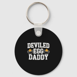 Retro Duivelsei Papa Grappige Thanksgiving Vaderda Sleutelhanger