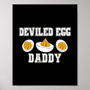 Retro Duivelsei Vader Grappige Thanksgiving Vaderd Poster