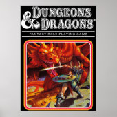 Retro Dungeons Dragons Poster (Voorkant)