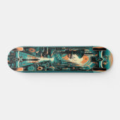 "Retro dystopie dek" Skateboard (Horizontaal)