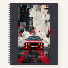 Retro E30 M3 Cinematic Art Spiraal Notebook – JDM Notitieboek