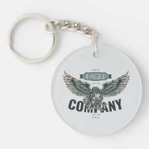 Retro Eagle Company Amerikaans ontwerp Sleutelhanger