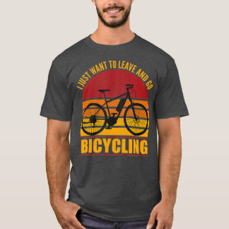 Retro Ebike Electric Bicycle Funny Rider T-shirt