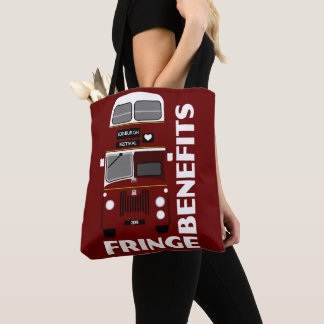 Retro edinburgh Festival Fringe Double Decker Bus Draagtas