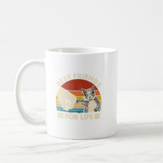 Retro eekhoorn Beste vriend voor leven Eerste voo Koffiemok