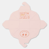 Retro Een Gelukkig Babe Favor Box Bedankdoosjes (Ongevouwen)